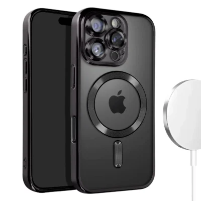 Funda MagSafe iPhone 16 Pro Protección Premium Carga Magnética Ultra - Negro