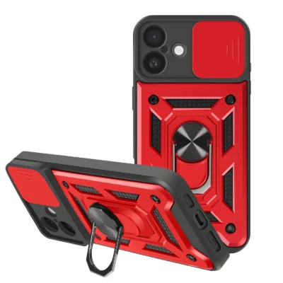 Funda Antigolpe Militar para Apple iPhone 16 Plus - Rojo