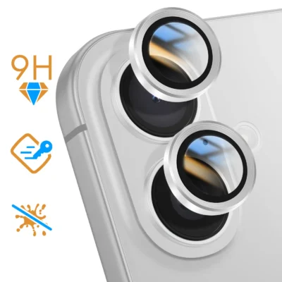 Vidrio cámara para Apple iPhone 16 - Plata