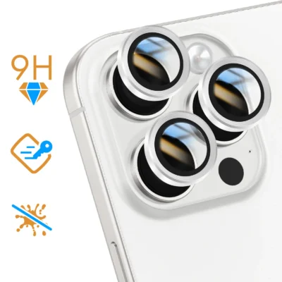 Vidrio cámara para Apple iPhone 16 Pro - Plata