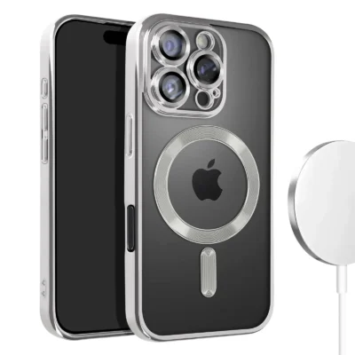 Funda MagSafe iPhone 13 Pro Max Protección Premium Carga Magnética Ultra - Plata