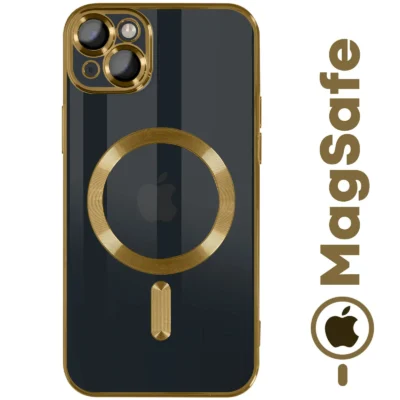 Funda MagSafe iPhone 14 Protección Premium Carga Magnética Ultra - Oro