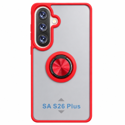 Funda con Anillo Integrado para Samsung S26 PLUS - Rojo