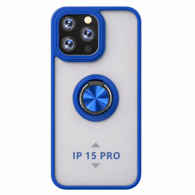 Funda con Anillo Integrado para Apple iPhone 15 PRO - Azul