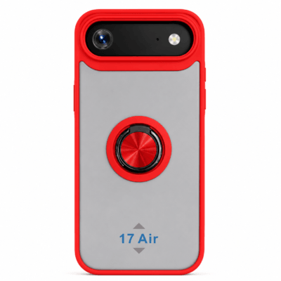 Funda con Anillo Integrado para Apple iPhone 17 AIR - Rojo