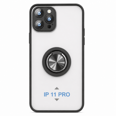 Funda con Anillo Integrado para Apple iPhone 11 PRO - Negro