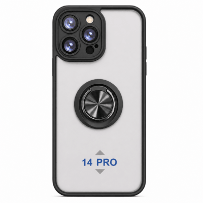 Funda con Anillo Integrado para Apple iPhone 14 PRO - Negro