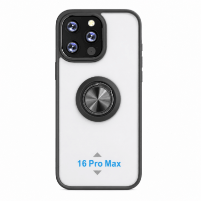 Funda con Anillo Integrado para Apple iPhone 16 PRO MAX - Negro