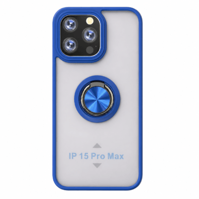 Funda con Anillo Integrado para Apple iPhone 15 PRO MAX - Azul