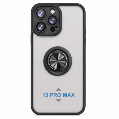 Funda con Anillo Integrado para Apple iPhone 13 PRO MAX - Negro