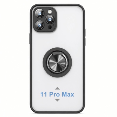 Funda con Anillo Integrado para Apple iPhone 11 PRO MAX - Negro