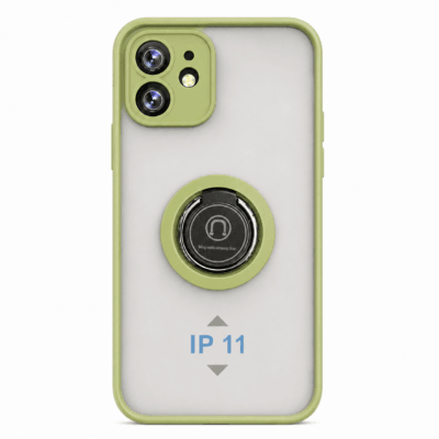 Funda con Anillo Integrado para Apple iPhone 11 - Verde