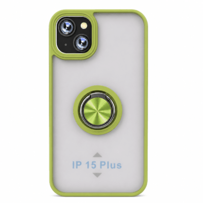 Funda con Anillo Integrado para Apple iPhone 15 PLUS - Verde