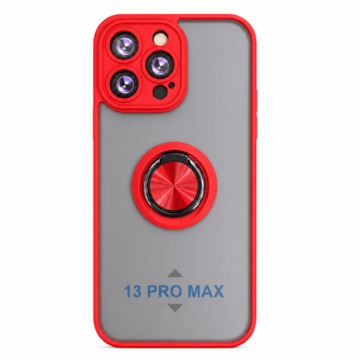 Funda con Anillo Integrado para Apple iPhone 13 PRO MAX - Rojo