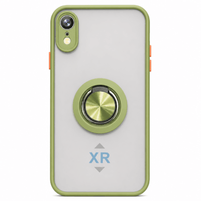 Funda con Anillo Integrado para Apple iPhone XR - Verde