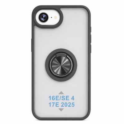 Funda con Anillo Integrado para Apple iPhone 17E - Negro