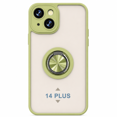 Funda con Anillo Integrado para Apple iPhone 14 PLUS - Verde
