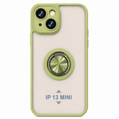 Funda con Anillo Integrado para Apple iPhone 13 MINI - Verde