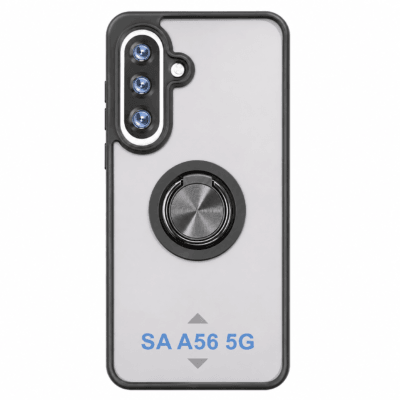 Funda con Anillo Integrado para Samsung A56 - Negro