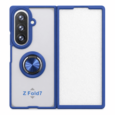 Funda con Anillo Integrado para Samsung Z FOLD 7 - Azul