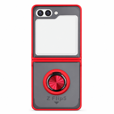Funda con Anillo Integrado para Samsung Z FLIP 5 - Rojo