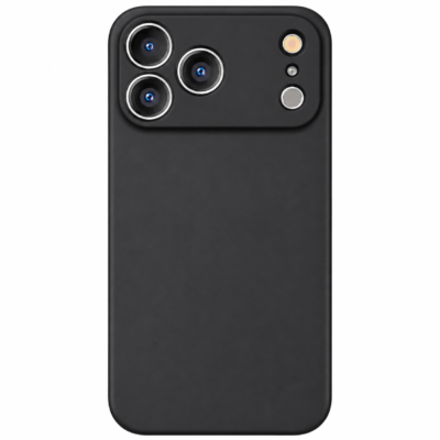 Funda de Silicona con Protección de Cámara – Antigolpes y Tacto Suave para IPHONE 17 PRO - Negro