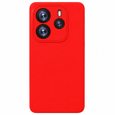 Funda de Silicona con Protección de Cámara – Antigolpes y Tacto Suave para Xiaomi Redmi Note 14 4G - Rojo