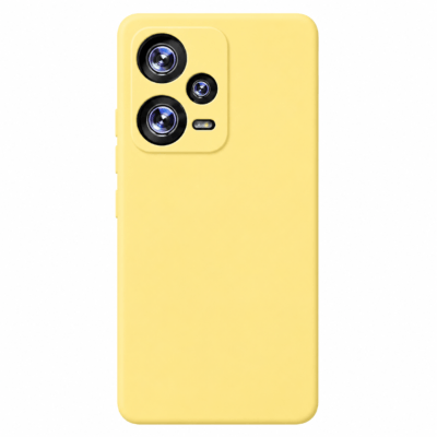 Funda de Silicona con Protección de Cámara – Antigolpes y Tacto Suave para Xiaomi Redmi Note 12 5G - Amarillo