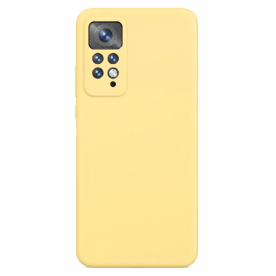 Funda de Silicona con Protección de Cámara – Antigolpes y Tacto Suave para Xiaomi Redmi Note 11 - Amarillo