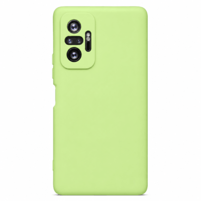 Funda de Silicona con Protección de Cámara – Antigolpes y Tacto Suave para Xiaomi Redmi Note 10 Pro - Verde