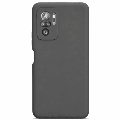 Funda de Silicona con Protección de Cámara – Antigolpes y Tacto Suave para Xiaomi Redmi Note 10 5G - Negro