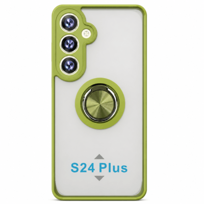 Funda con Anillo Integrado para Samsung S24 PLUS - Verde