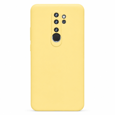 Funda de Silicona con Protección de Cámara – Antigolpes y Tacto Suave para Xiaomi Redmi Note 8 Pro - Amarillo
