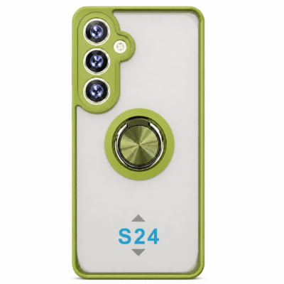 Funda con Anillo Integrado para Samsung S24 - Verde