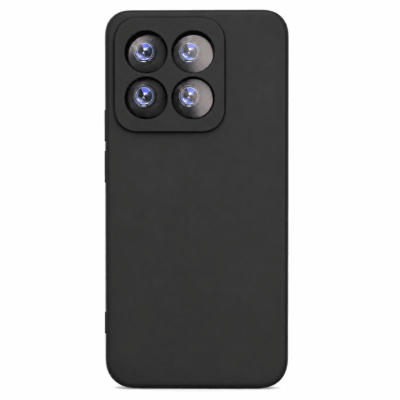 Funda de Silicona con Protección de Cámara – Antigolpes y Tacto Suave para Xiaomi Mi 14T Pro - Negro