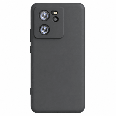 Funda de Silicona con Protección de Cámara – Antigolpes y Tacto Suave para Xiaomi Mi 13T - Negro