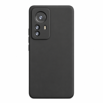 Funda de Silicona con Protección de Cámara – Antigolpes y Tacto Suave para Xiaomi Mi 12 Lite - Negro
