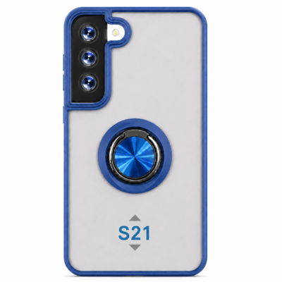 Funda con Anillo Integrado para Samsung S21 - Azul