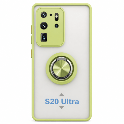 Funda con Anillo Integrado para Samsung S20 ULTRA - Verde