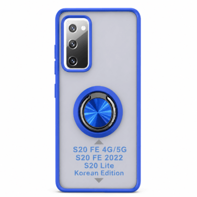 Funda con Anillo Integrado para Samsung S20 FE - Azul