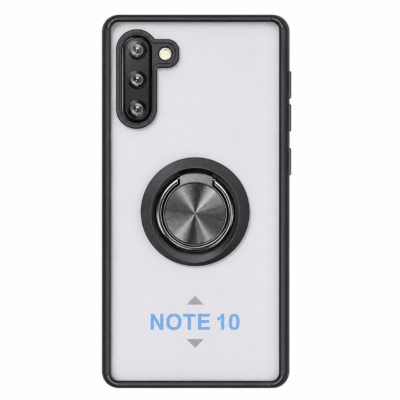 Funda con Anillo Integrado para Samsung NOTE 10 - Negro