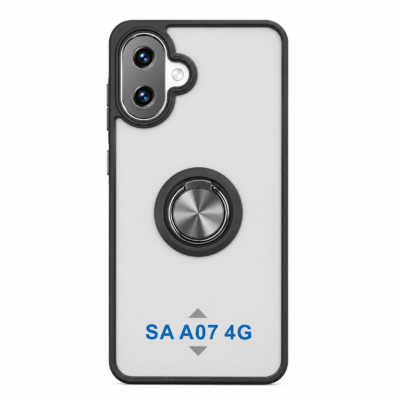 Funda con Anillo Integrado para Samsung A07 - Negro