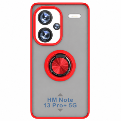 Funda con Anillo Integrado para Xiaomi Redmi Note 13 PRO PLUS - Rojo