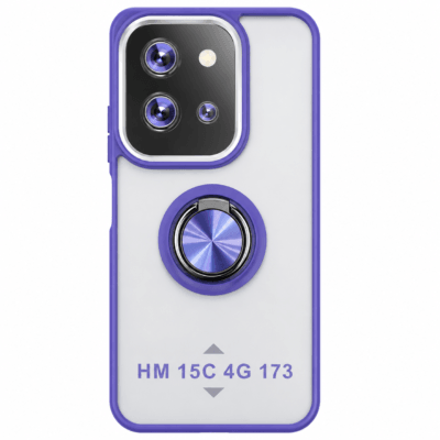 Funda con Anillo Integrado para Xiaomi Redmi 15C - Azul