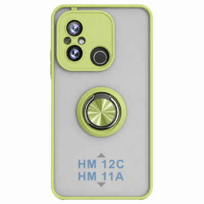 Funda con Anillo Integrado para Xiaomi Redmi 12C - Verde