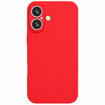 Funda de Silicona con Protección de Cámara – Antigolpes y Tacto Suave para IPHONE 17 - Rojo