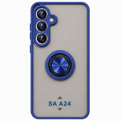 Funda con Anillo Integrado para Samsung A24 - Azul