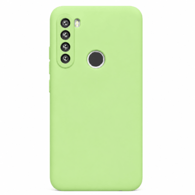 Funda de Silicona con Protección de Cámara – Antigolpes y Tacto Suave para Xiaomi Redmi Note 8 - Verde