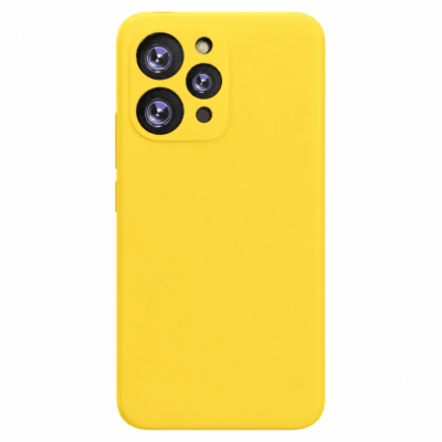 Funda de Silicona con Protección de Cámara – Antigolpes y Tacto Suave para Xiaomi Redmi 12 - Amarillo