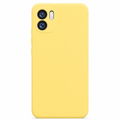 Funda de Silicona con Protección de Cámara – Antigolpes y Tacto Suave para Xiaomi Redmi A1 - Amarillo